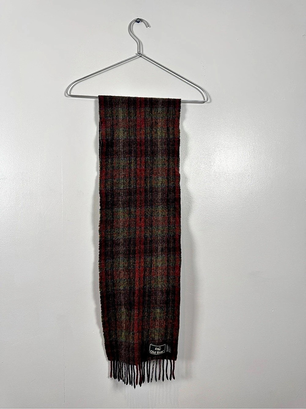Vintage Old River Plaid Scarf